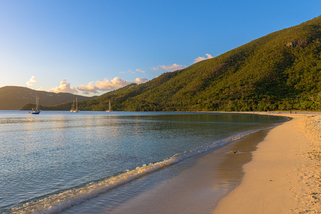 Shoreline at Brewer's Beach in St. Thomas, US Virgin Islands